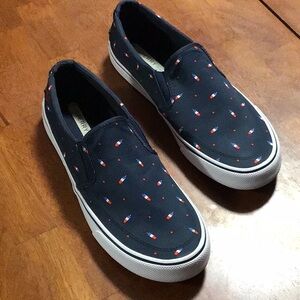 Sperry Mens Navy Slip-On Sneakers | Popsicle Collaboration
